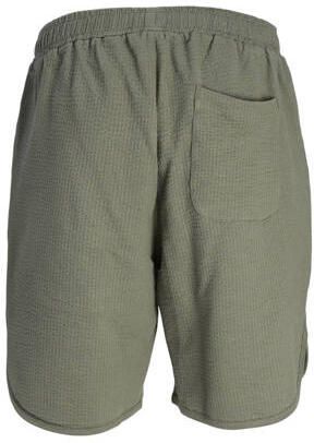Jack & jones JUNIOR loose fit sweatshort JPSTKARL JJFRED armygroen Korte broek 128