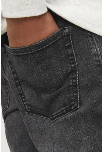 Jack & jones JUNIOR low waist slim fit jeans JJIGLENN JJIORIGINAL black denim Zwart Jongens Stretchdenim 128 - Foto 2