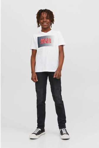 Jack & jones JUNIOR low waist slim fit jeans JJIGLENN JJORIGINAL black denim Zwart Jongens Stretchdenim 146 - Foto 5