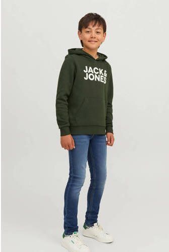 Jack & jones JUNIOR low waist slim fit jeans JJIGLENN JJORIGINAL blue denim Blauw Jongens Stretchdenim 116 - Foto 4