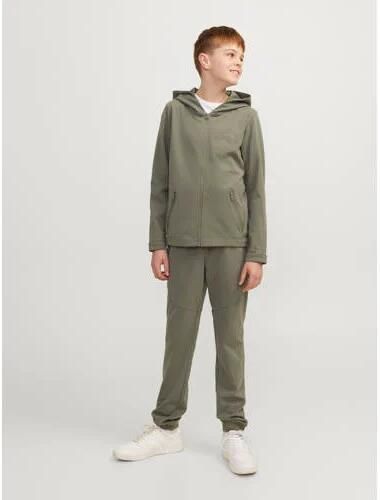 Jack & jones JUNIOR low waist slim fit joggingbroek JPSTWILL JJENCLOUD licht armygroen Jongens Sweat 140 - Foto 2
