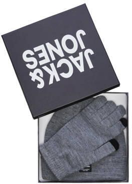 Jack & jones JUNIOR muts + handschoenen JACBEANIE grijs melange Muts sjaal Jongens Acryl L XL - Foto 3