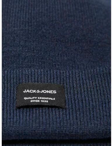 JACK & JONES JUNIOR muts JACDNA donkerblauw Jongens Acryl Logo maat L XL - Foto 4