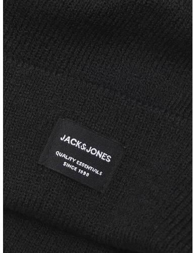 JACK & JONES JUNIOR muts JACDNA zwart Jongens Acryl Logo maat L XL - Foto 5