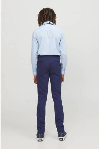 Jack & jones JUNIOR overhemd lichtblauw Jongens Polyester Klassieke kraag 140 - Foto 3