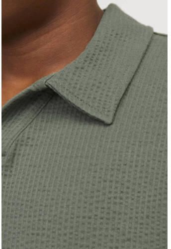 Jack & jones JUNIOR polo JCOFRED agave groen Jongens Stretchkatoen Polokraag 152