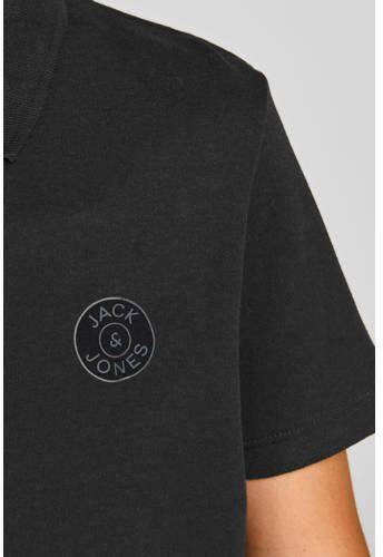 Jack & jones JUNIOR polo JCOJERSEY zwart Jongens Katoen Polokraag Effen 176 - Foto 2