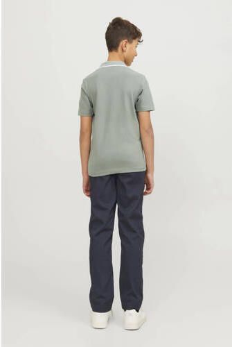 Jack & jones JUNIOR polo JPRBLUSHIELD met printopdruk zachtgroen Jongens Katoen Polokraag 128