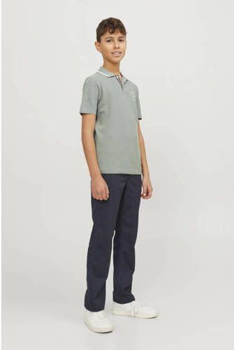 Jack & jones JUNIOR polo JPRBLUSHIELD met printopdruk zachtgroen Jongens Katoen Polokraag 140 - Foto 3