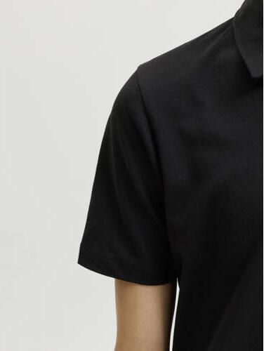JACK & JONES JUNIOR polo met print zwart Jongens Katoen Polokraag Printopdruk - Foto 4