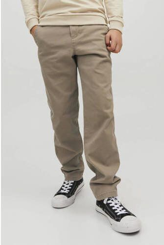 Jack & jones JUNIOR regular fit broek JPSTMARCO JJDAVE beige Jongens Stretchkatoen 134 - Foto 4