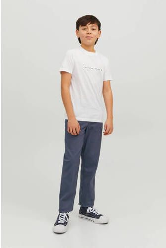 Jack & jones JUNIOR regular fit broek JPSTMARCO JJDAVE blauw Jongens Stretchkatoen 170 - Foto 4