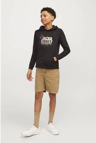 Jack & jones JUNIOR regular fit casual short JJITONY lichtbruin Korte broek Jongens Katoen 128 - Foto 3