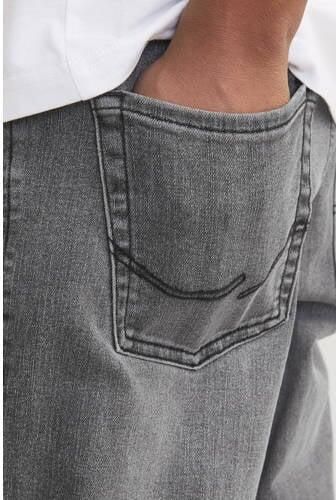 Jack & jones JUNIOR regular fit jeans JJICLARK grey denim Grijs Jongens Stretchdenim 128 - Foto 7