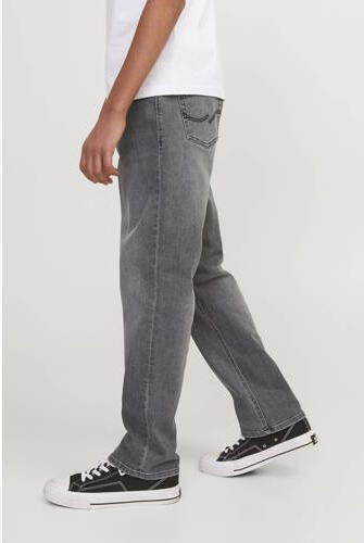 Jack & jones JUNIOR regular fit jeans JJICLARK grey denim Grijs Jongens Stretchdenim 152 - Foto 5