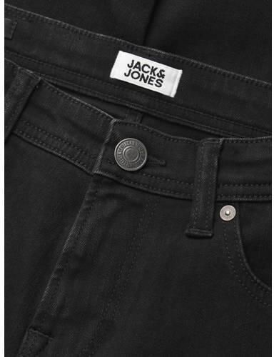 Jack & jones JUNIOR regular fit jeans JJICLARK JJORIGINAL black denim Zwart Jongens Stretchdenim 158