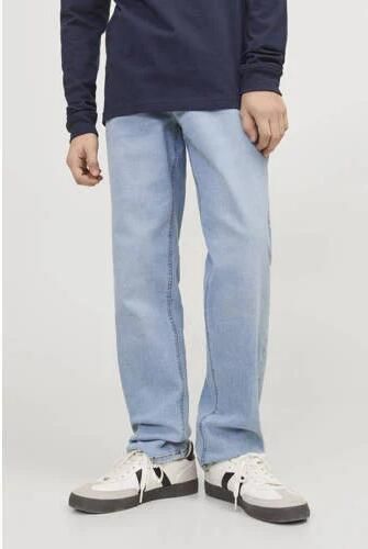 Jack & jones JUNIOR regular fit jeans JJICLARK light blue denim Blauw Jongens Stretchdenim 170 - Foto 4