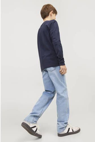 Jack & jones JUNIOR regular fit jeans JJICLARK light blue denim Blauw Jongens Stretchdenim 152 - Foto 4