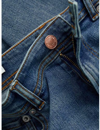 Jack & jones JUNIOR regular jeans JJICLARK medium blue denim Blauw Jongens Stretchdenim 128 - Foto 5