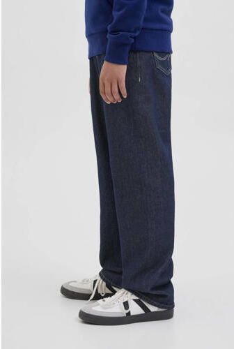 JACK & JONES JUNIOR relaxed high waist loose fit jeans dark blue denim Blauw - Foto 10