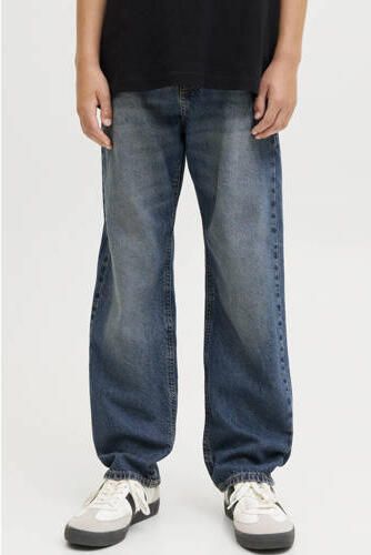 JACK & JONES JUNIOR relaxed high waist loose fit jeans medium blue denim Blauw