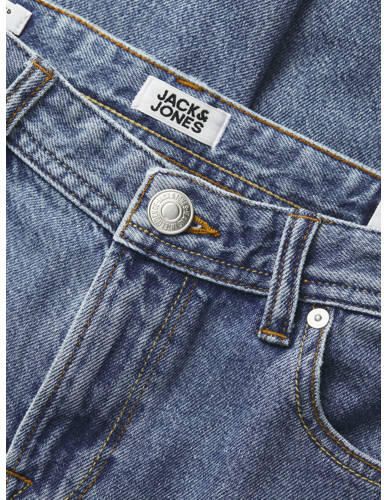 Jack & jones JUNIOR relaxed jeans JJICHRIS JJORIGINAL blue denim Blauw 140
