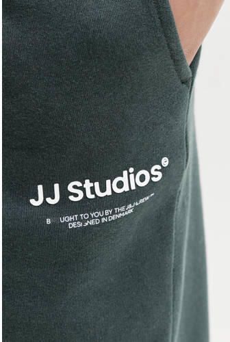 JACK & JONES JUNIOR relaxed regular waist joggingbroek donkergroen Jongens Sweat - Foto 4