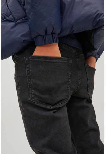 Jack & jones JUNIOR skinny fit jeans JJILIAM black denim Zwart Jongens Stretchdenim 128 - Foto 3
