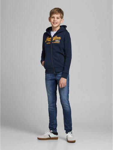 Jack & jones JUNIOR skinny fit jeans JJILIAM JJORIGINAL dark denim Blauw 176 - Foto 3
