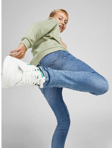 Jack & jones JUNIOR skinny jeans JJILIAM blue denim Blauw Jongens Stretchdenim 152 - Foto 2