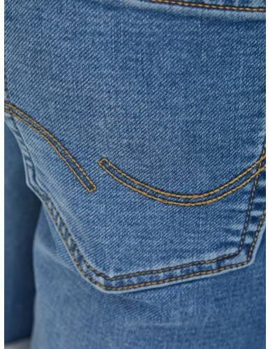 Jack & jones JUNIOR slim fit jeans bermuda JJIRICK stonewashed Denim short Blauw Jongens Stretchdenim 134 - Foto 2