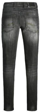 Jack & jones JUNIOR slim fit jeans JJIGLENN JJBLAIR black denim Zwart Jongens Stretchdenim 128