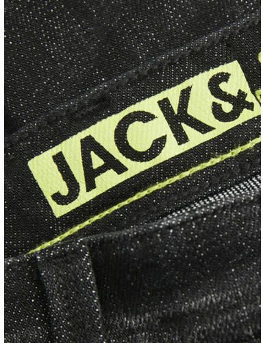 Jack & jones JUNIOR slim fit jeans JJIGLENN JJBLAIR black denim Zwart Jongens Stretchdenim 128 - Foto 2