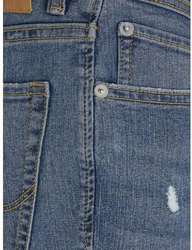 Jack & jones JUNIOR slim fit jeans JJIGLENN JJORIGINAL blue denim Blauw 128
