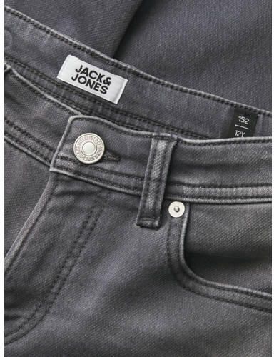 Jack & jones JUNIOR slim fit jeans JJIGLENN JJORIGINAL grey denim Grijs Jongens Stretchdenim 128