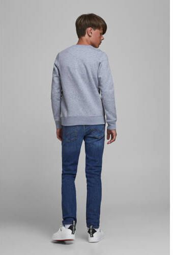 Jack & jones JUNIOR slim fit jeans JJIGLENN stonewashed Blauw Jongens Stretchdenim 128 - Foto 3