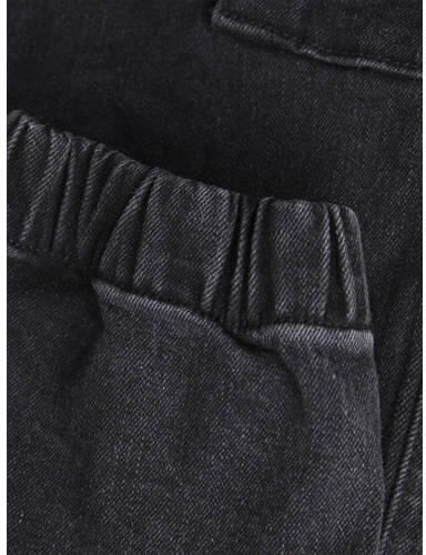 Jack & jones JUNIOR slim fit jeans JJIPAUL JJFLAKE black denim Zwart Effen 164