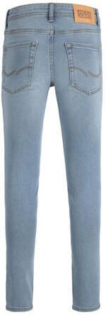 Jack & jones JUNIOR slim fit jeans lichtblauw Jongens Stretchkatoen Effen 116 - Foto 4