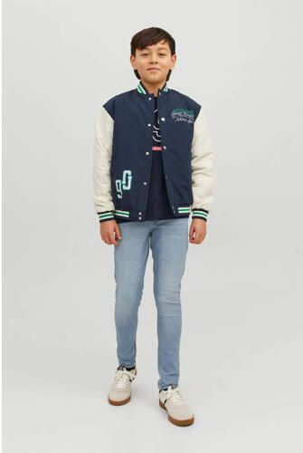 Jack & jones JUNIOR slim fit jeans lichtblauw Jongens Stretchkatoen Effen 116 - Foto 2