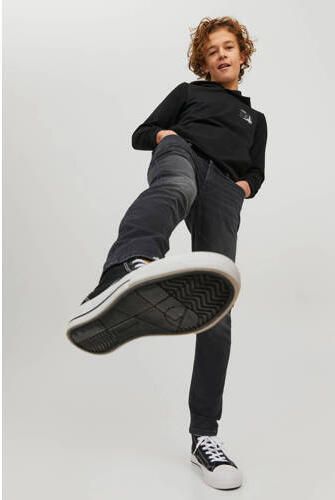 Jack & jones JUNIOR slim fit jeans zwart Jongens Stretchkatoen Effen 140 - Foto 4