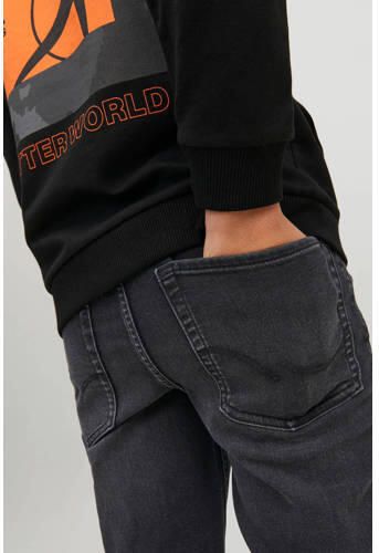 Jack & jones JUNIOR slim fit jeans zwart Jongens Stretchkatoen Effen 140 - Foto 2