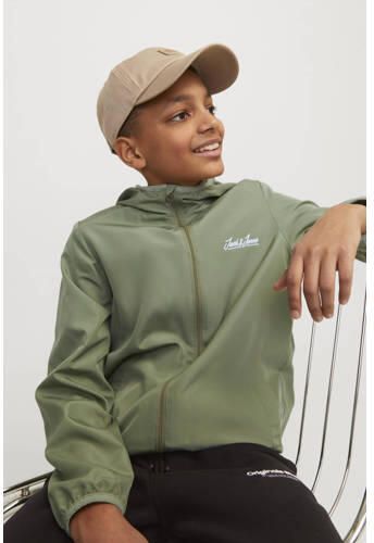 Jack & jones JUNIOR softshell jas zomer JJOLIVER zachtgroen Effen 128 - Foto 2