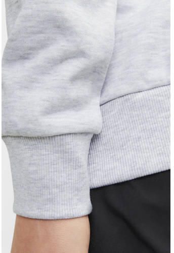 Jack & jones JUNIOR sweater JJEJOSH met tekst grijs groen Tekst 116