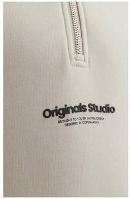 Jack & jones JUNIOR sweater JORVESTERBRO met tekst Beige Tekst 140 - Foto 2