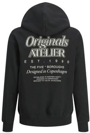 Jack & jones JUNIOR sweater met backprint zwart Backprint 164 - Foto 3