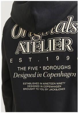 Jack & jones JUNIOR sweater met backprint zwart Backprint 164 - Foto 2