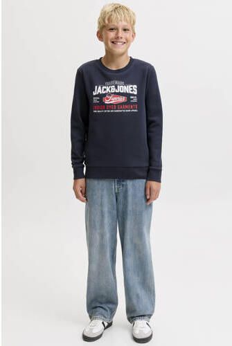 JACK & JONES JUNIOR sweater met logo donkerblauw Logo - Foto 6