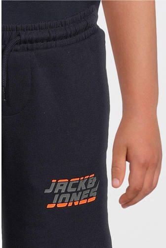Jack & jones JUNIOR sweatshort JPSTKAPPER met logo donkerblauw Korte broek 128