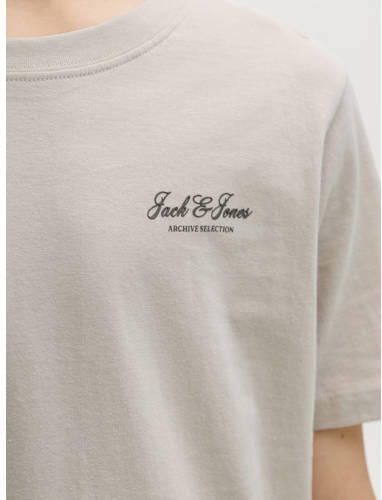 JACK & JONES JUNIOR T-shirt beige Jongens Katoen Ronde hals Effen - Foto 2
