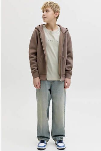 JACK & JONES JUNIOR T-shirt beige Katoen Ronde hals Tekst - Foto 5